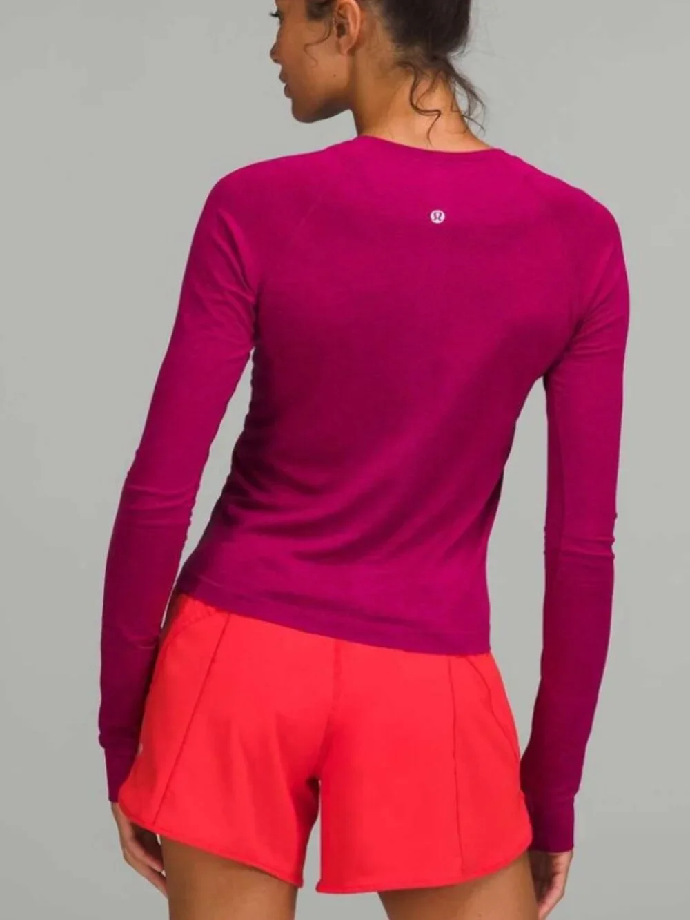 Lululemon Swiftly Tech Long Sleeve Shirt 2.0 Race Length, Magenta, Size 6